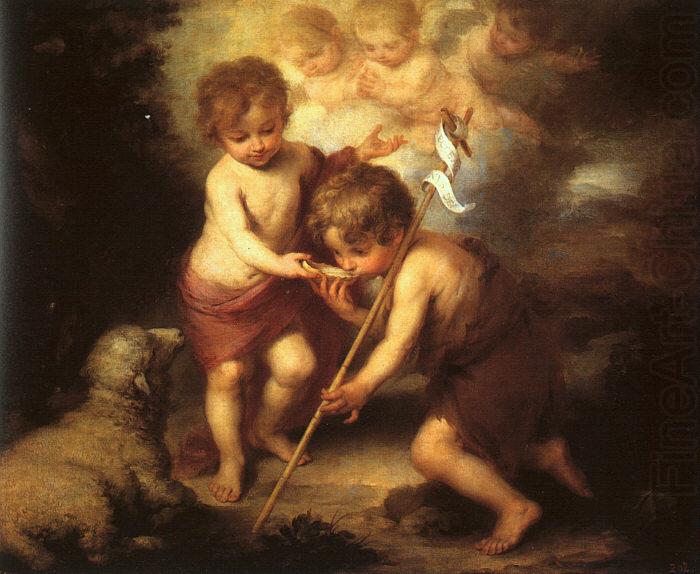 Bartolome Esteban Murillo The Holy Children with a Shell china oil painting image